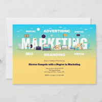 Marketing Grad Invitation
