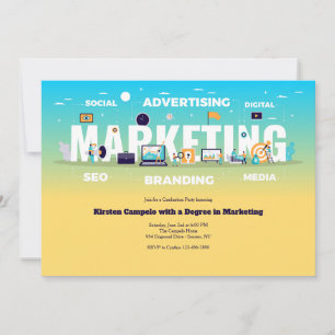 Marketing Grad Invitation