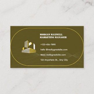 Marketing Manager Business Card