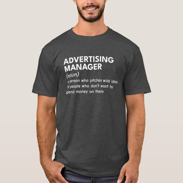 Marketing Manager Irony T-Shirt (Front)