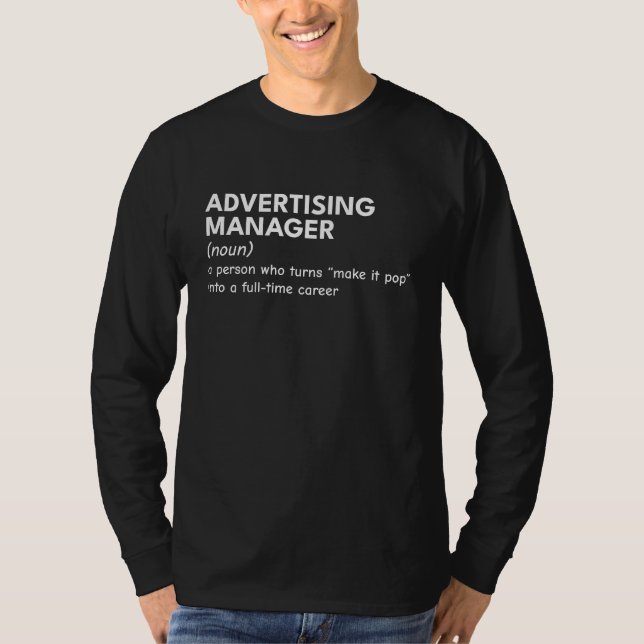Marketing Manager Life – Funny Version T-Shirt (Front)