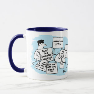 Marketing Manager with Sales Campaign Ideas Mug