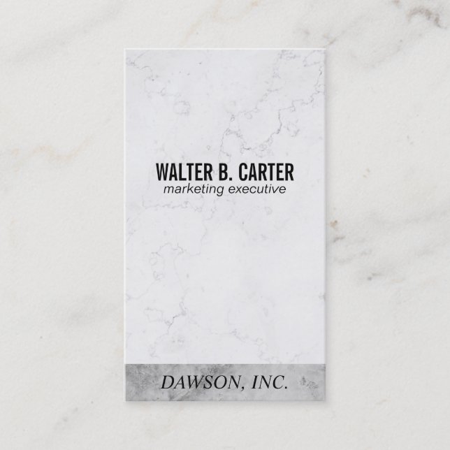 Marketing | Marble | Executive II Business Card (Front)