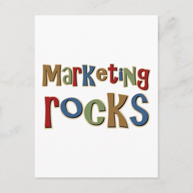 Marketing Rocks Postcard (Front)