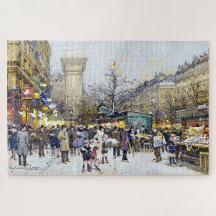 Markets in Porte Saint-Denis, Paris Jigsaw Puzzle