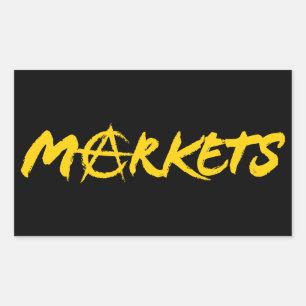 Markets Rectangular Sticker