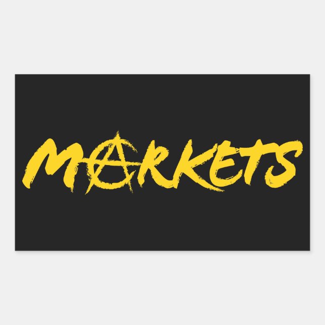 Markets Rectangular Sticker (Front)