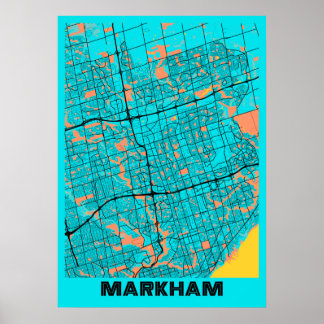 Markham - Canada Gloria City Map Poster