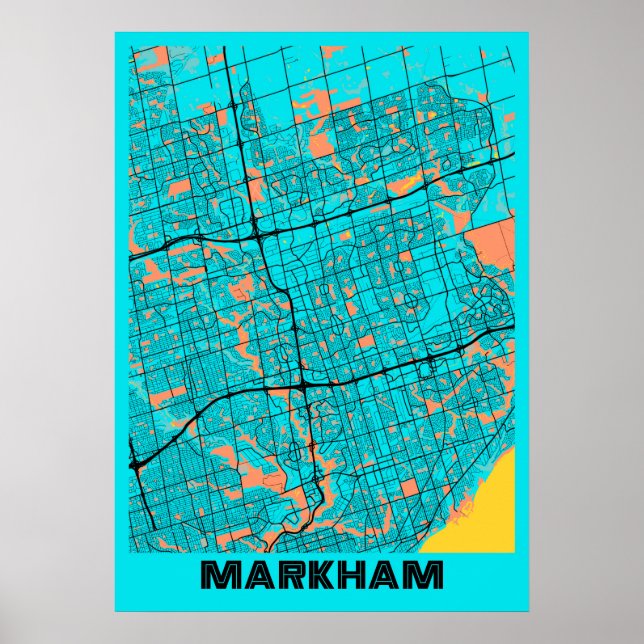 Markham - Canada Gloria City Map Poster (Front)