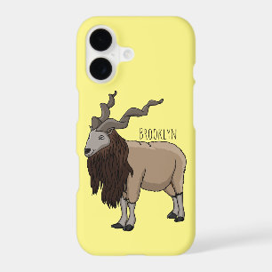 Markhor goat cartoon illustration