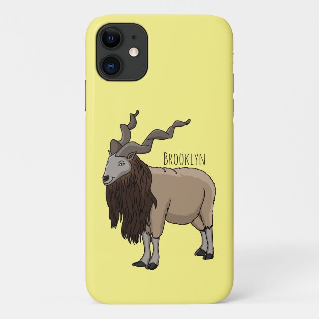 Markhor goat cartoon illustration Case-Mate iPhone case (Back)