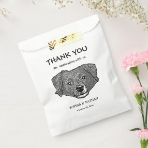 Markiesje Dog Personalised Thank You Favour Bag