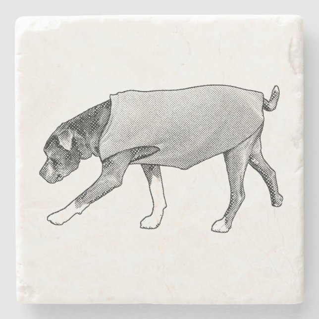 Marks of Time and Loyalty Stone Coaster (Front)