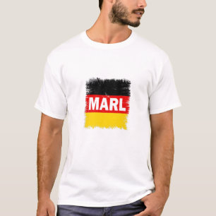 Marl - Germany With German Flag T-Shirt