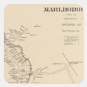 Marlborough PO Square Sticker