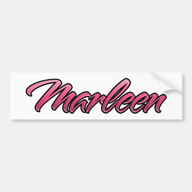 Marleen faded pink Aufkleber Sticker (Front)