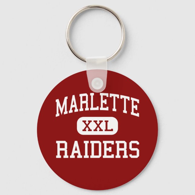 Marlette - Raiders - Middle - Marlette Michigan Key Ring (Front)