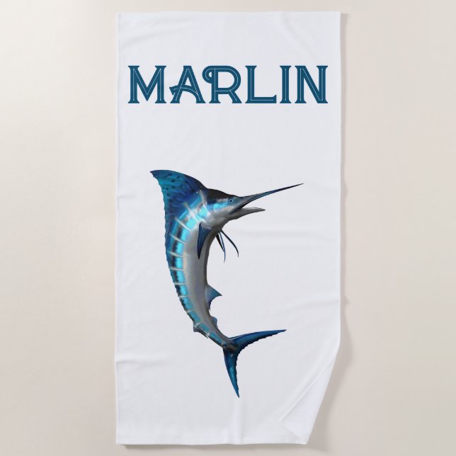 Marlin Beach Towel (Front)