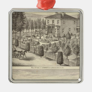 Marlin, Finigan residences, farms Metal Ornament