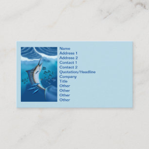 Marlin Fish Business Card
