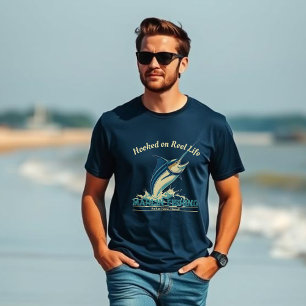 Marlin Fish-Hooked on Reel Life T-Shirt
