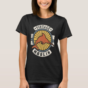 Marlin Fish Vintage Classic Retro 60s 70s Animal T-Shirt