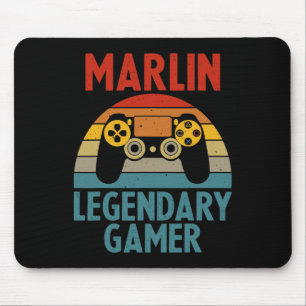 Marlin Gift Name Personalised Funny Gaming Geek Bi Mouse Pad