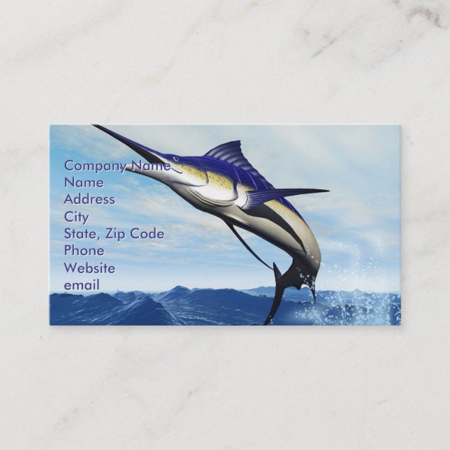 Marlin Jump Business Card (Front)