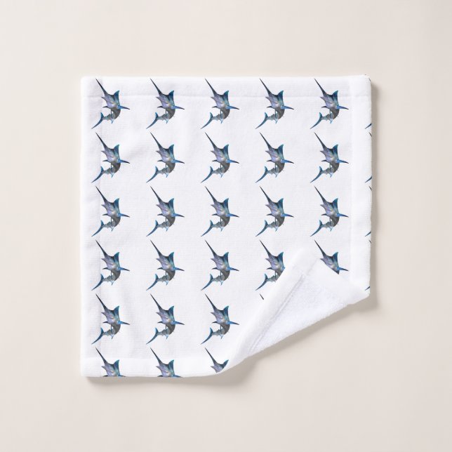 Marlin Profile Bath Towel Set (Wash Cloth)