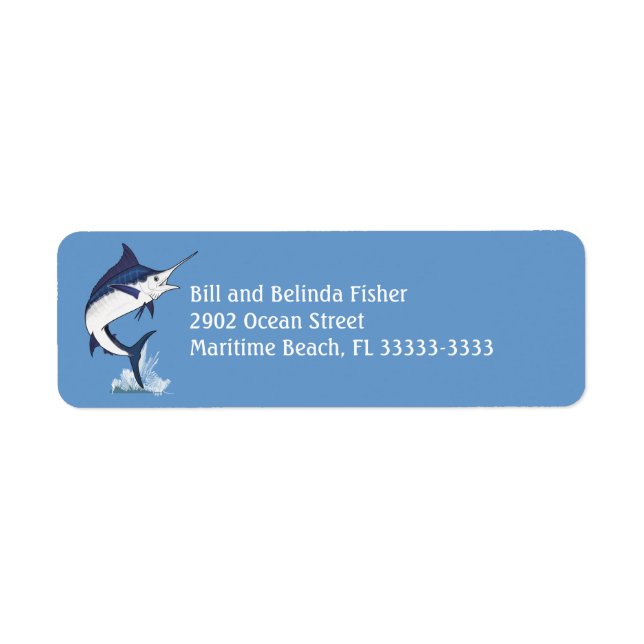 Marlin Return Address Label (Front)
