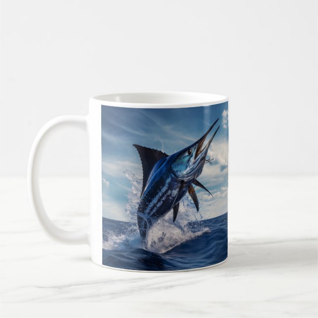 Marlin, sailfish coffee mug (Left)