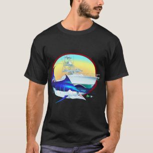 Marlin Sportfishing Illustration – Offshore Fish T-Shirt