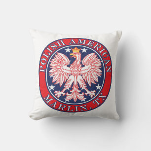 Marlin Texas Polish American Eagle Cushion