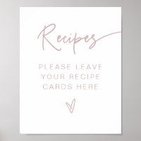 MARLO Boho Dusty Rose Pink Bridal Shower Recipes