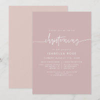 MARLO Boho Dusty Rose Pink Christening