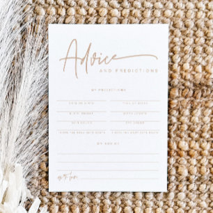 MARLO Boho Earth Toned Baby Advice & Predictions  Invitation