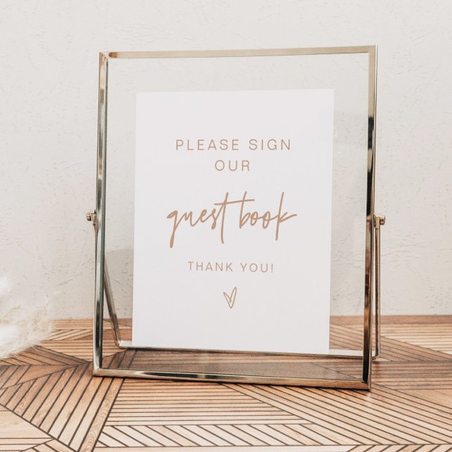 MARLO Boho Earth Toned Beige Guestbook Sign (Creator Uploaded)
