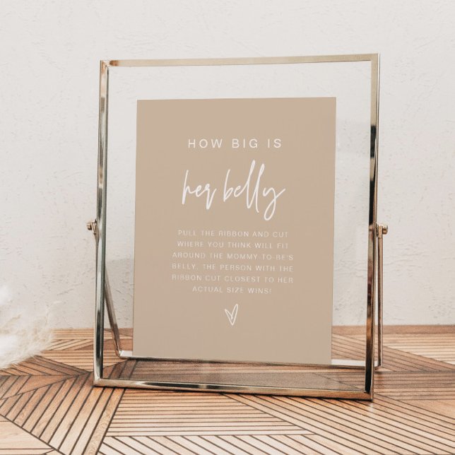 MARLO Boho Terracotta How Big is Her Belly Game Poster (Creator Uploaded)