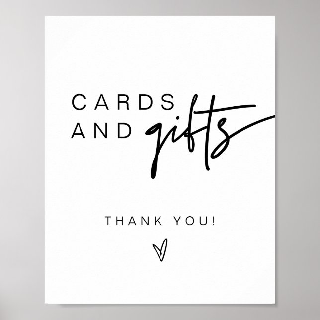 MARLO Bold Modern Cards & Gifts Sign (Front)