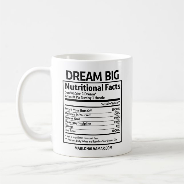 Marlon Alvamar Dream Big Mug (Left)