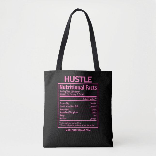 Marlon Alvamar Hustle Tote Bag (Front)