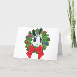 Marlon wreath Christmas card