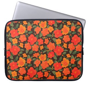 Marmalade Bush. Streptosolen jamesonii Pattern Laptop Sleeve