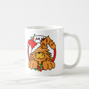 Marmalade Cat at Christmas Coffee Mug