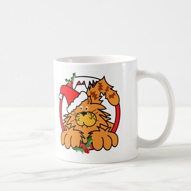 Marmalade Cat at Christmas Coffee Mug (Right)