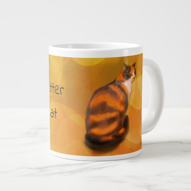 Marmalade cat  giant coffee mug (Front Right)