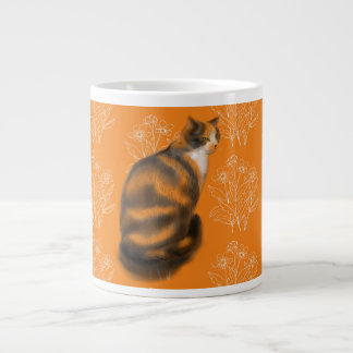 Marmalade cat  giant coffee mug