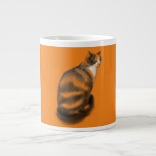 Marmalade cat giant coffee mug