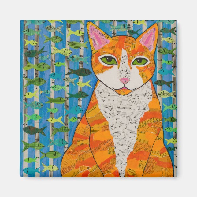 Marmalade Cat Magnet (Front)