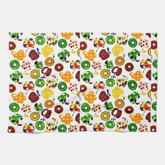 Marmalade Colourway Tea Towel (Horizontal)